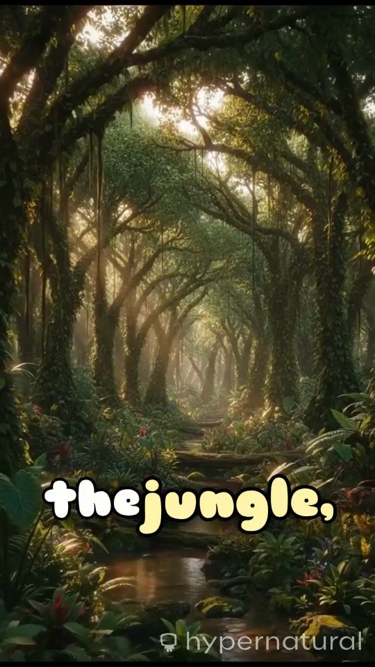 Flying Pink Elephant in the Jungle