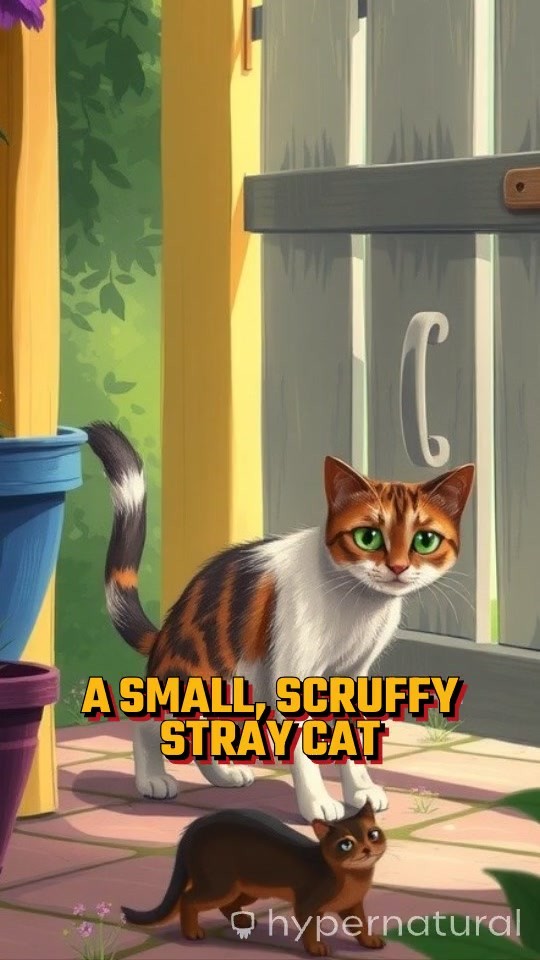 The Daily Visitor: A Stray Cat's Routine with an Old Lady
