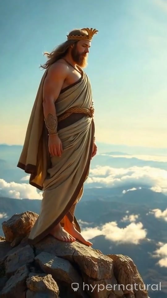 Zeus: The God in Laurel Crown and Armor