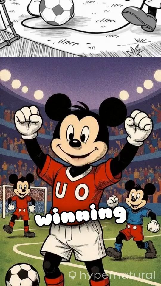 Mickey's Big Moment: Victory on the Pitch!
