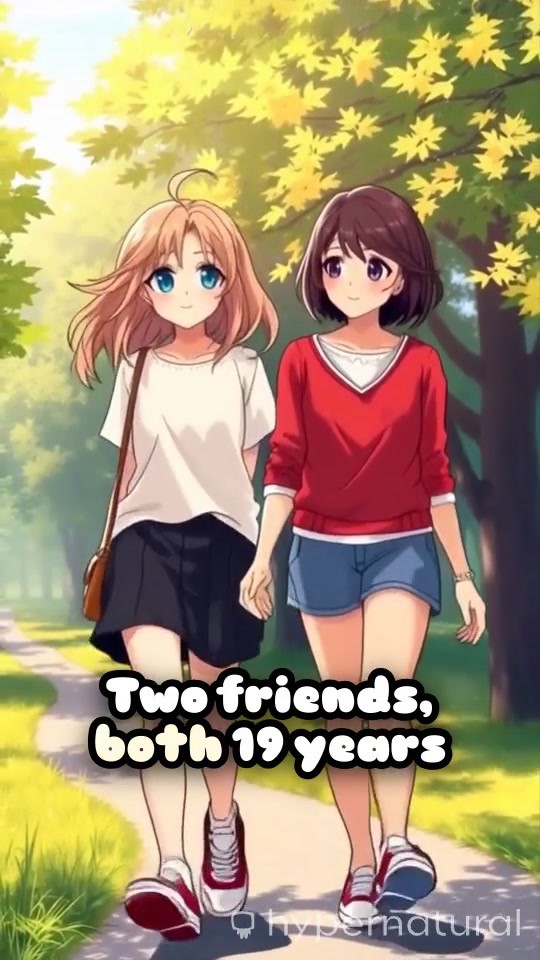 Two 19 Year Old Girls Walking