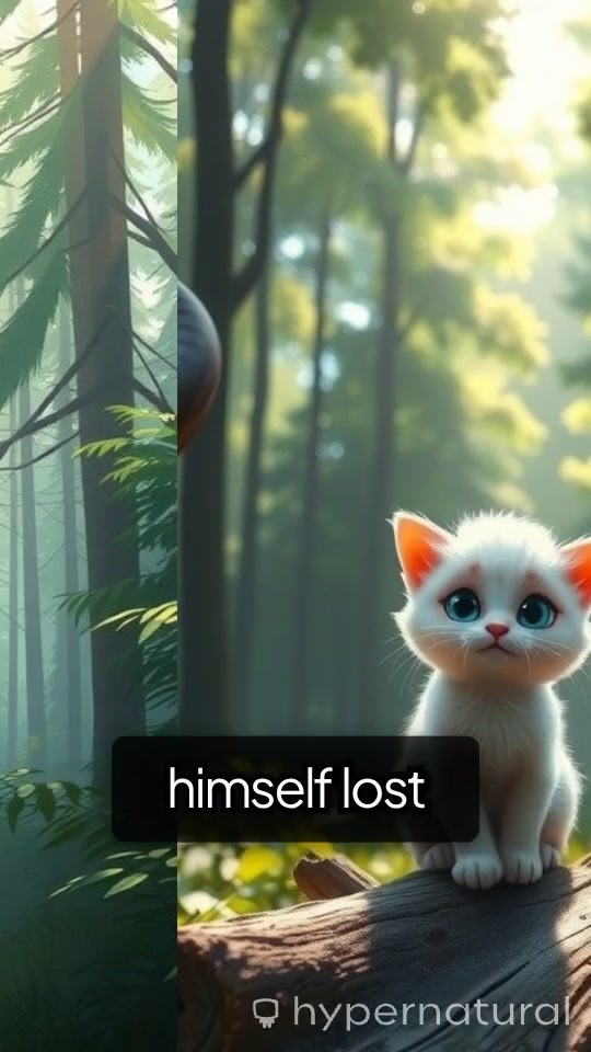 A Lost Cat's Adventure in the Forest
