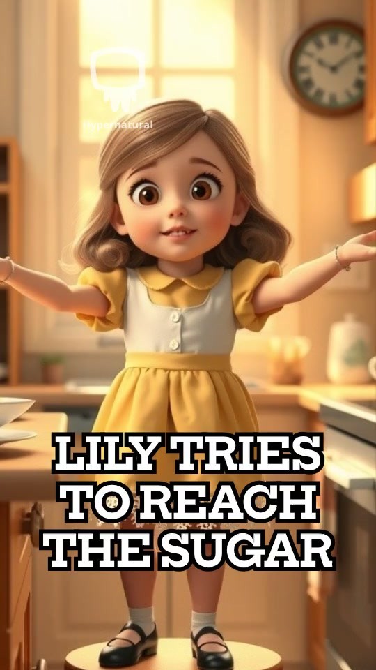 Johnny Johnny Yes Papa with a Girl in a Red Frock