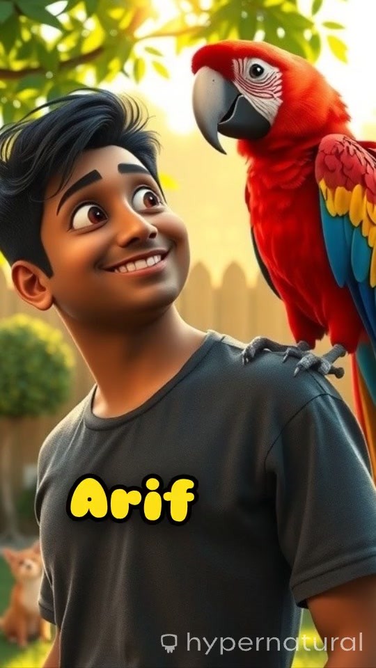 Arif and His Talking Parrot: A True Friendship
