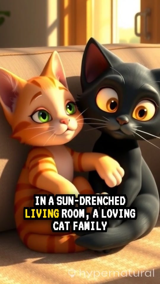 A Sunny Day with the Cat Family