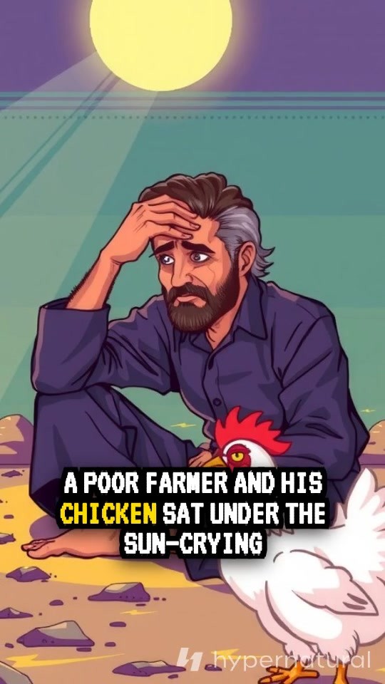 The Hungry Farmer and His Caring Chicken