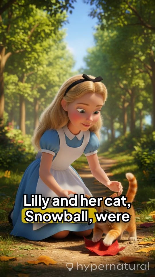 The Girl and Her Cat Escape the Wolf