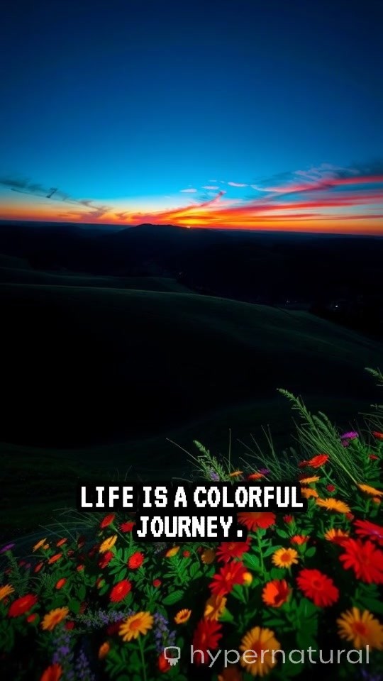 Embracing the Colorful Journey of Life