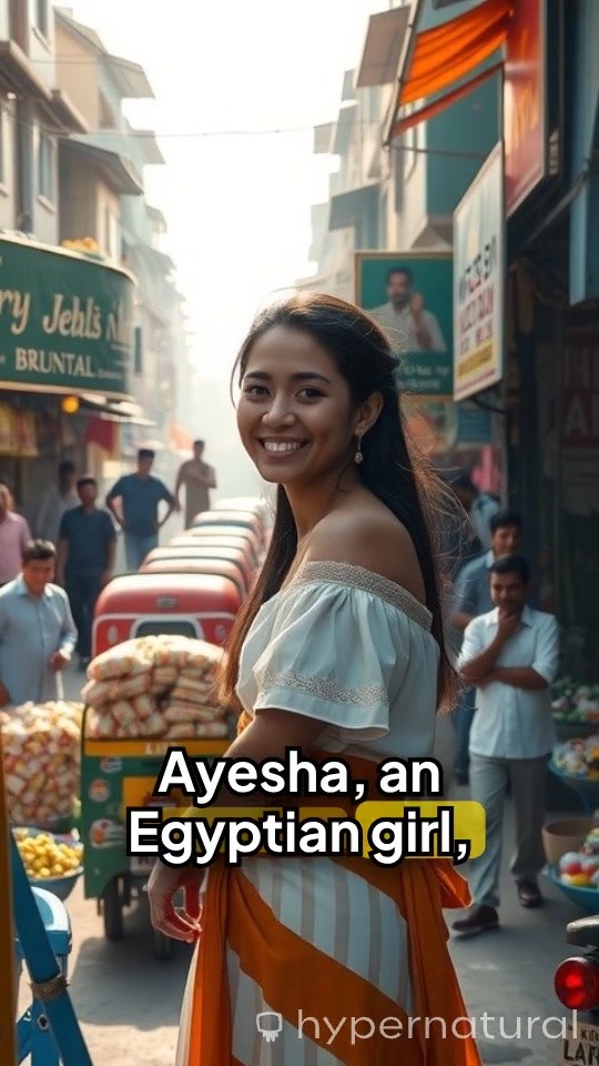 Egyptian Girl Exploring Indian Culture in Mumbai