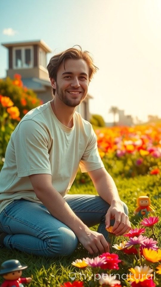 Mom Saves Boy from Lion in Garden