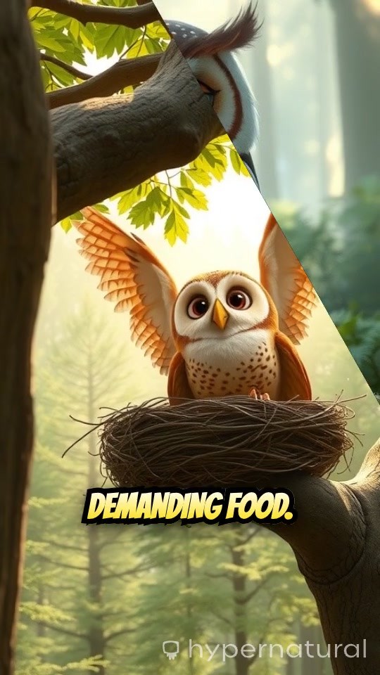 Owl's Regret: From Crying for Food to Hardworking Porter