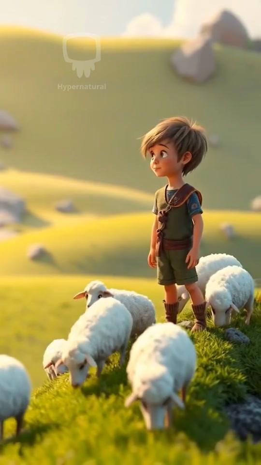 David Feeding His Sheep