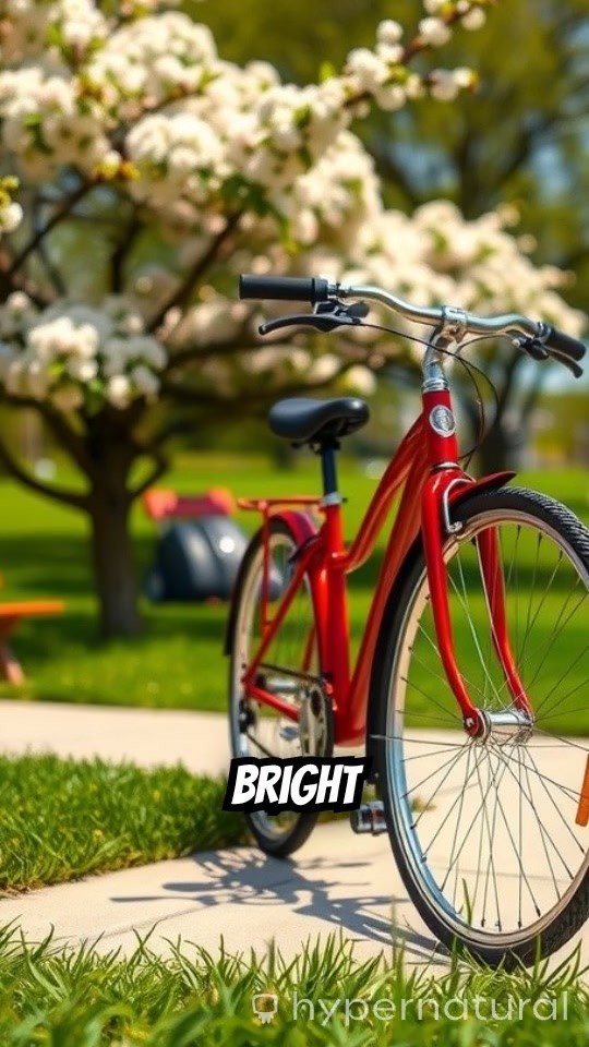 Sunny Adventures on a Bright Red Bike!