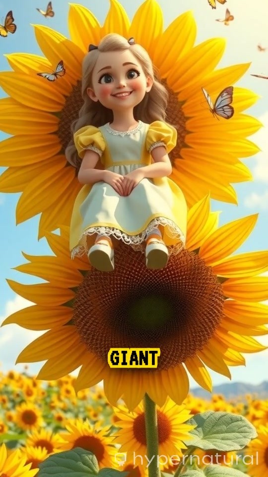 Whimsical Whistling with a Sunflower Girl