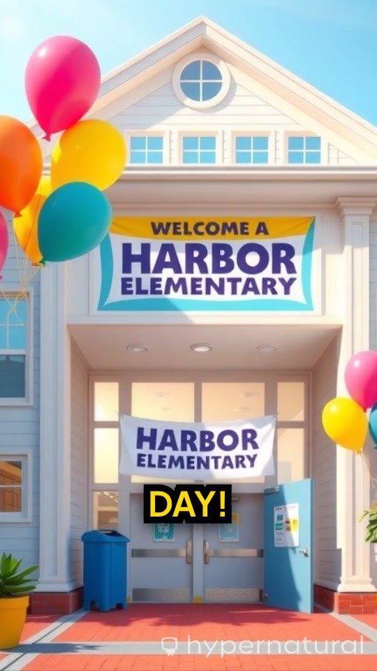 Liberty's First Day at Harbor Elementary!