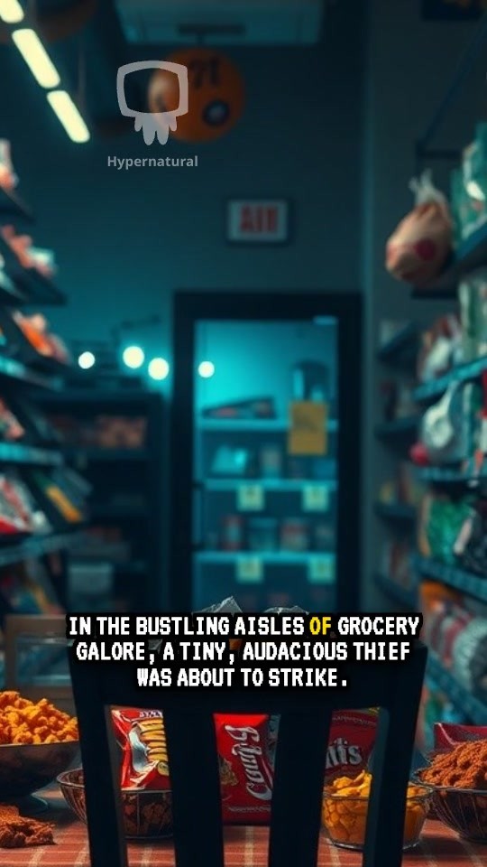 Sneaky Cat's Supermarket Snack Heist!