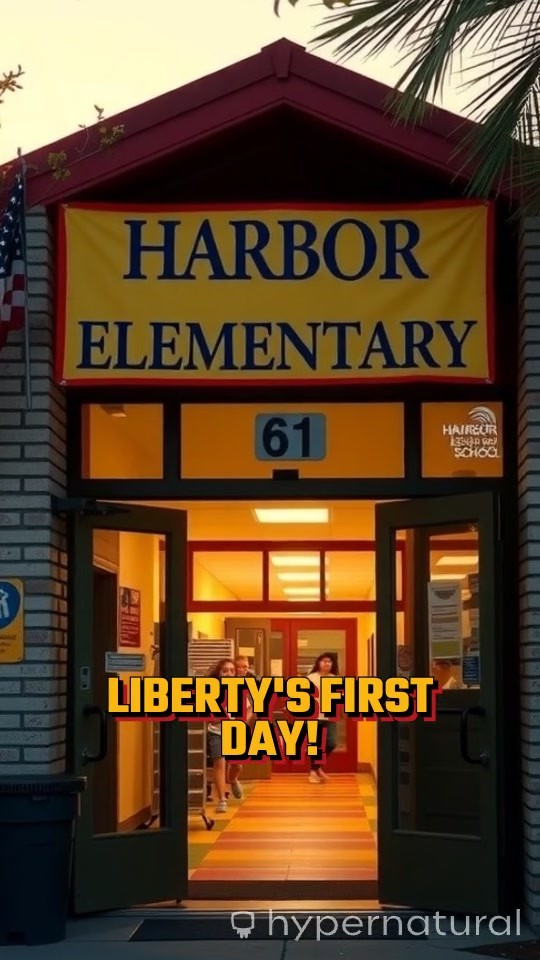 Liberty's First Day at Harbor Elementary