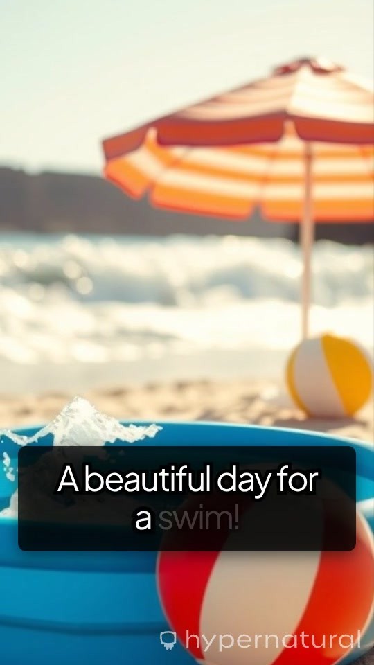 Cat and Baby Enjoying Pool Playtime