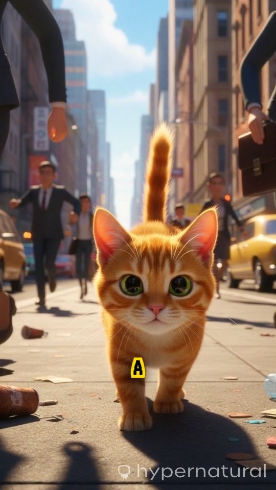 Cat's Adventure: Buying a Mat and Being Chased by a Wolf
