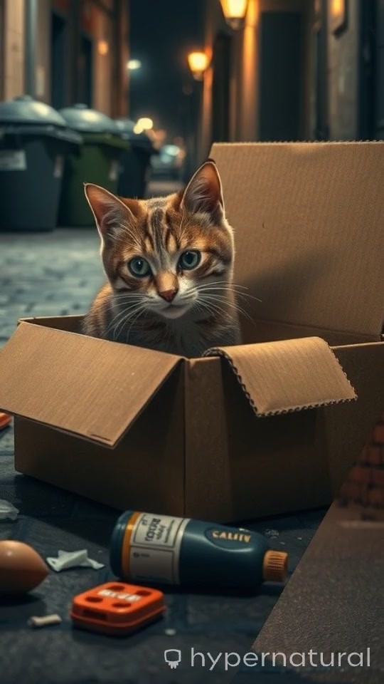 The Journey of a Resilient Cat
