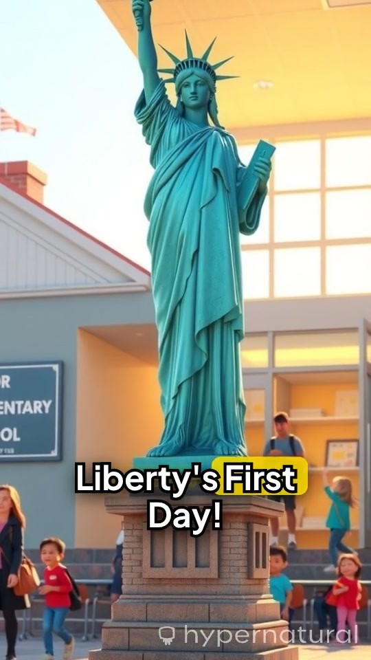 Liberty Lights Up Her First Day!