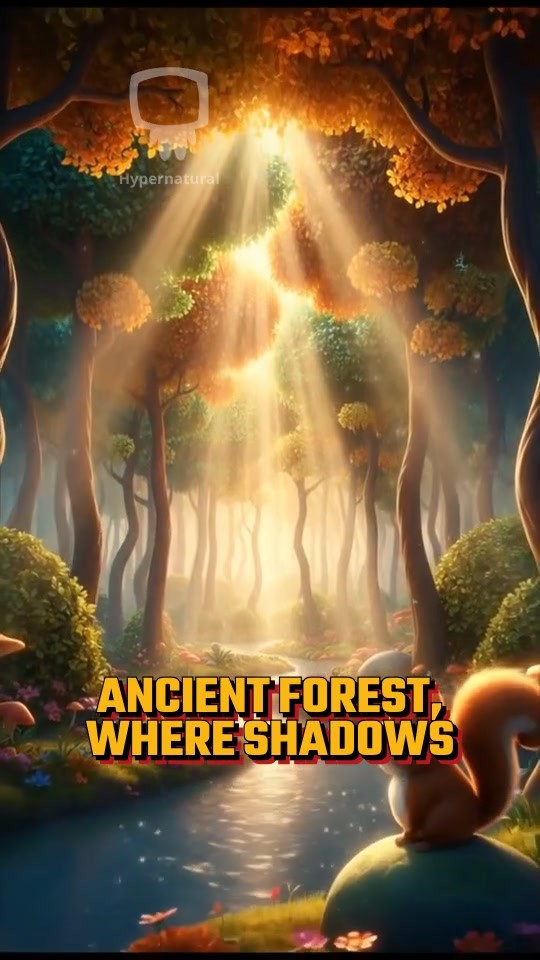 Lion and Baby Walking in the Forest