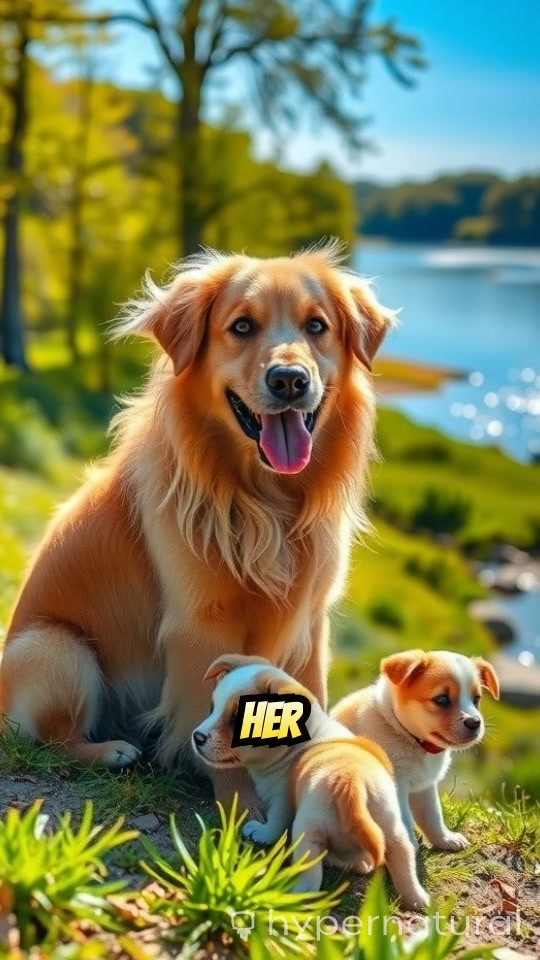 Brave Dog Attempts to Save Puppies from Crocodile