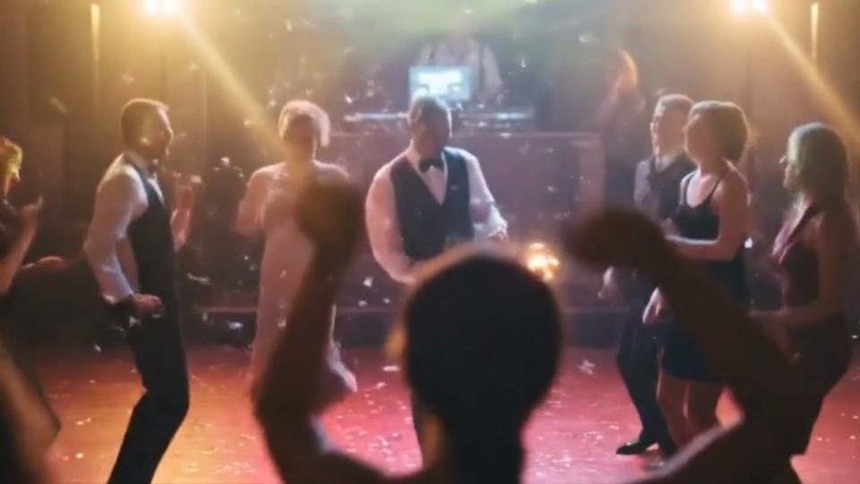 Fat White Woman Dancing to High-Energy Guaracha Fusion