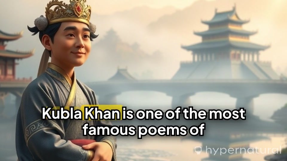 Exploring 'Kubla Khan' by Coleridge