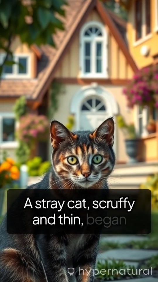 A New Friendship: The Stray Cat and the Old Lady