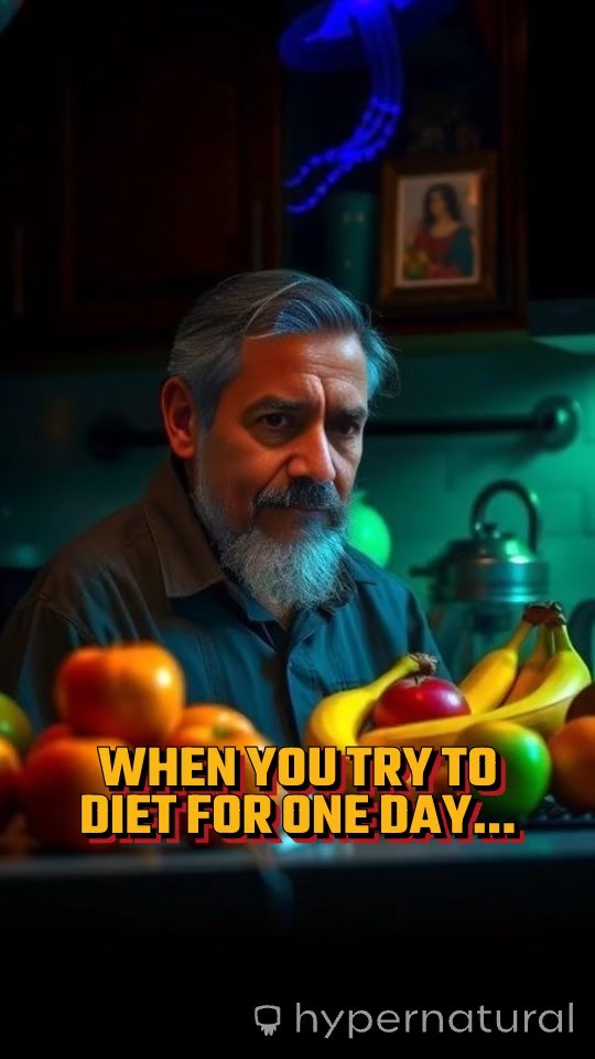 The Struggle of One Day Diet: Fruits vs. Temptations!