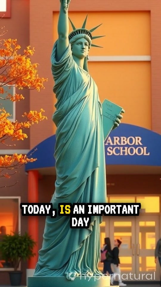 Liberty's First Day at Harbor Elementary!