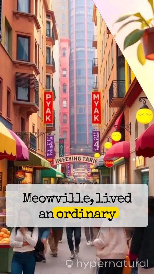 Cat Superhero Saves People