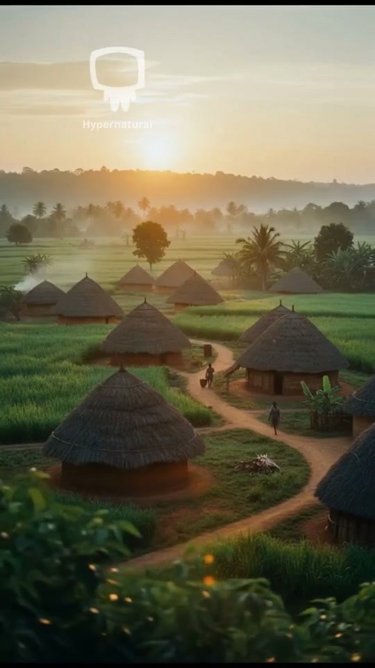 Ghanaian Palm Wine Collection in the Village