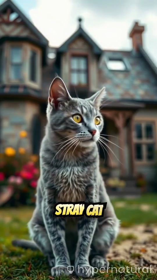 A New Friendship: The Stray Cat and the Old Lady