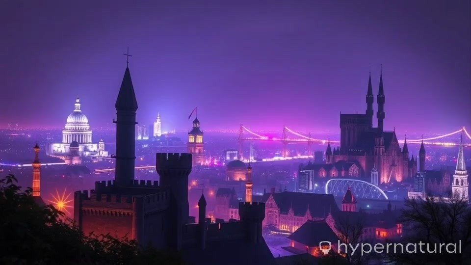 Neon Rain - Cyberpunk Theme Visualization
