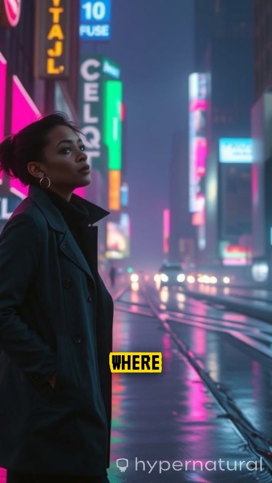 Neon Solitude: A Journey Through the Cyberpunk Night