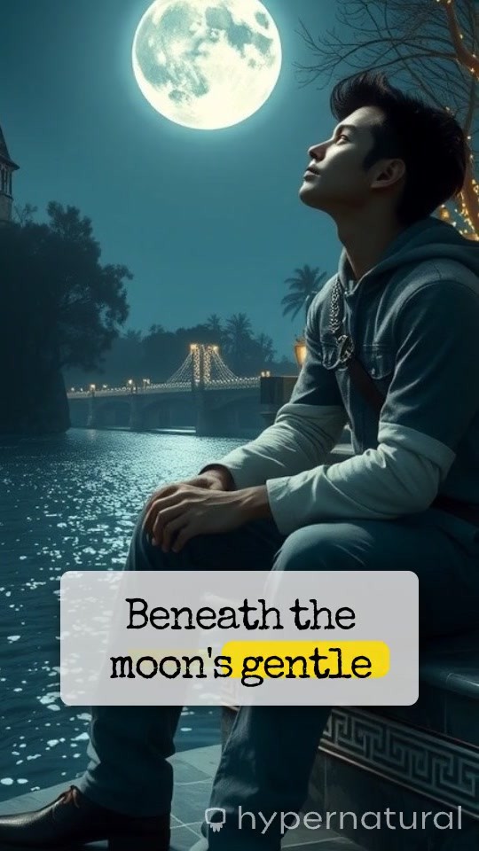 Moonlit Serenity: A Dreamy Riverside Encounter