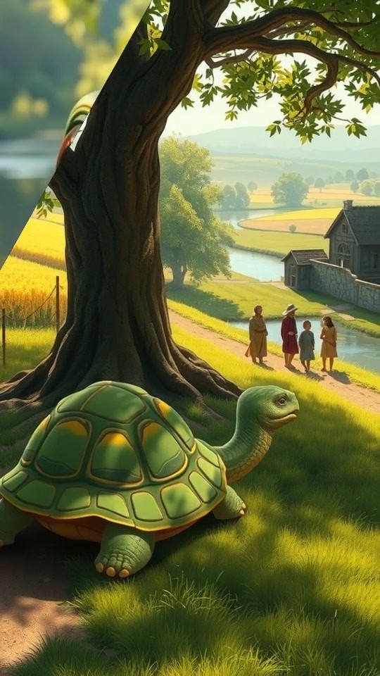 The Tortoise's Journey: A Village Fairy Tale