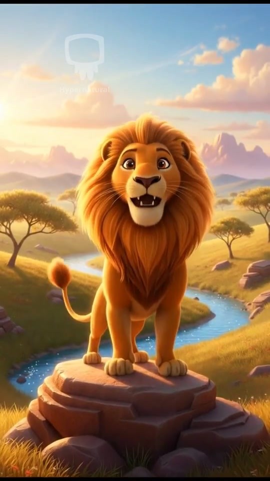 Roaring with Courage: A Lion's Journey