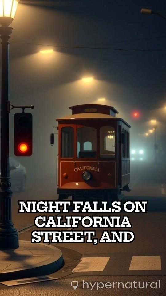 Nighttime California Street Scene