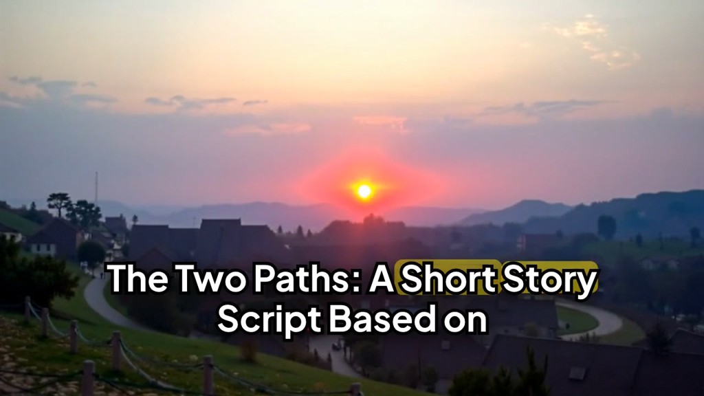 The Two Paths: A Choice of Diligence and Ease