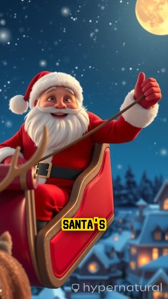 Santa's Magical Gift Delivery for Christmas and New Year