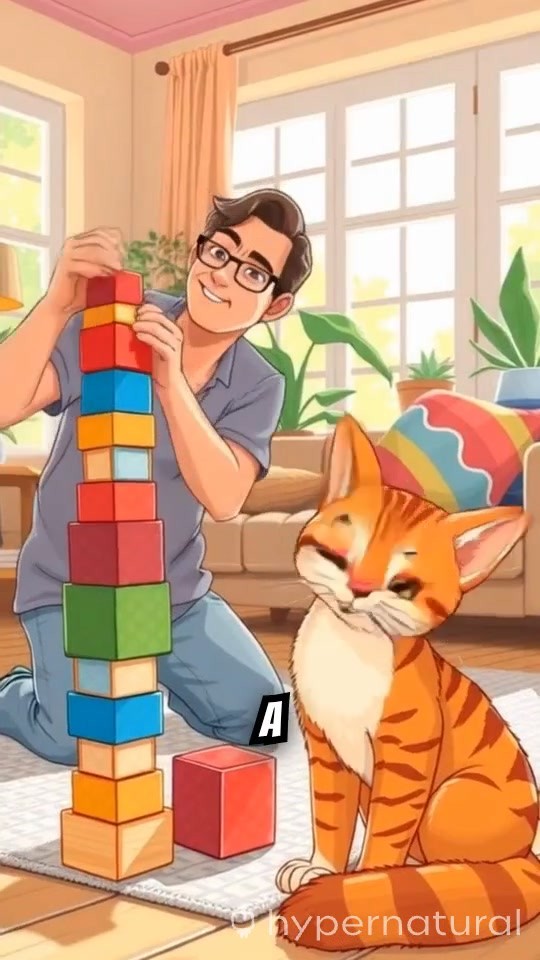 Child's Play: Fun with a Cat in 3D