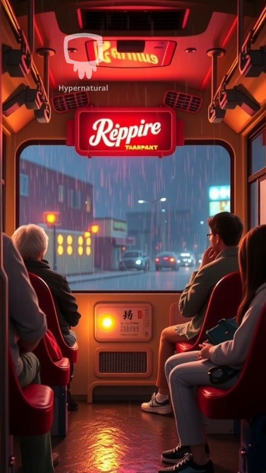 A Rainy Encounter on the Bus