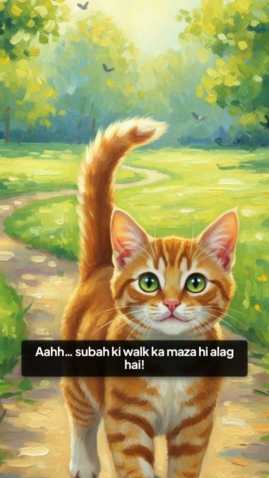 Subah Ki Walk: Cat Aur Cow Ki Dosti