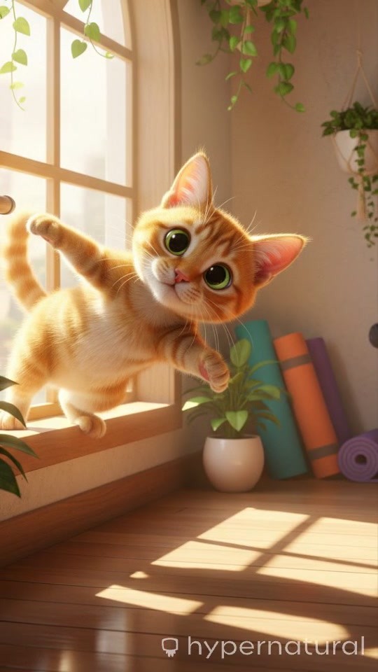 ChaCha's Yoga Class: A Tall Cheetah's Hilarious Struggle!