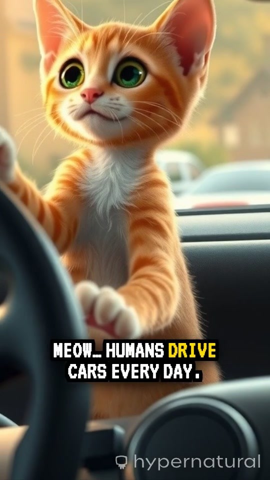 Muffin the Cat Drives!