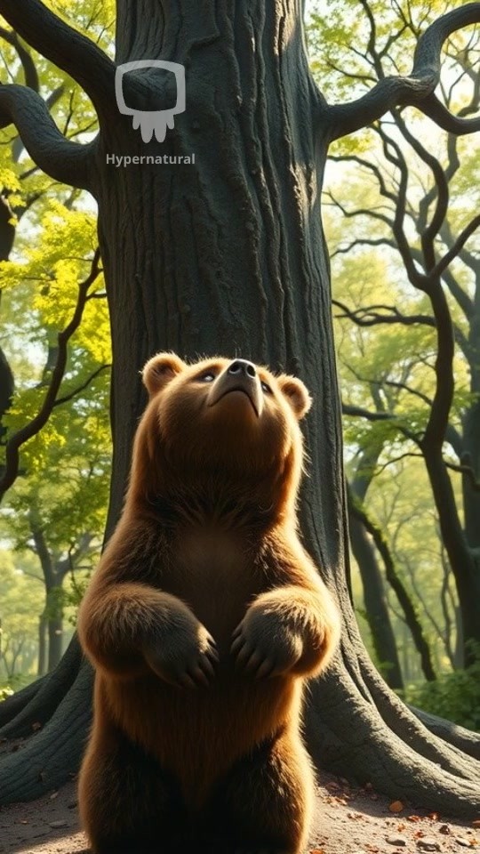 A Bear Stuck in a Tree