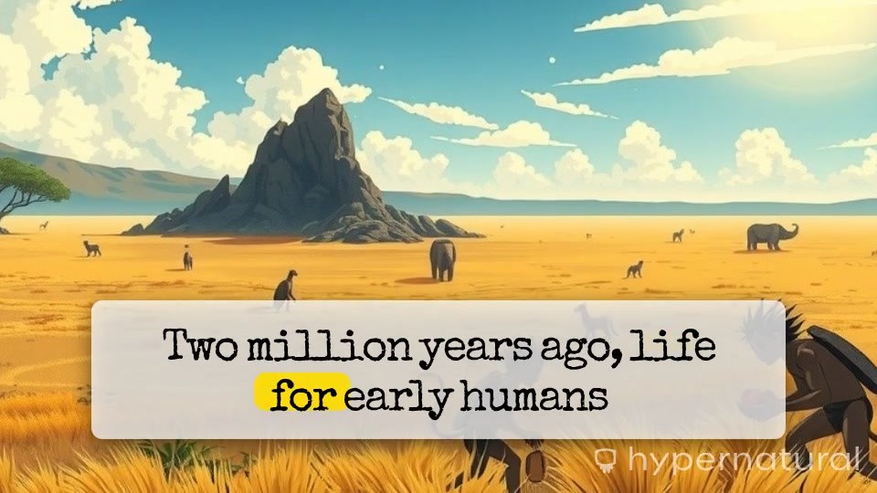 How Humans Survived Dangerous Animals 2 Million Years Ago